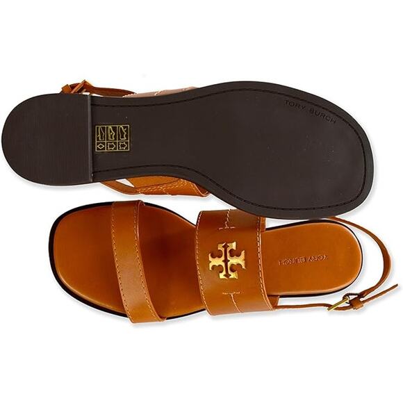 Tory Burch Shoes - TORY BURCH Women's Vanchetta Leather Mini Everly Back Strap Flat Sandals
